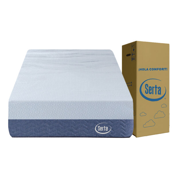 Colchon Serta Box Express 1 Plaza y media 90x190 Espuma de Alta Densidad en Caja