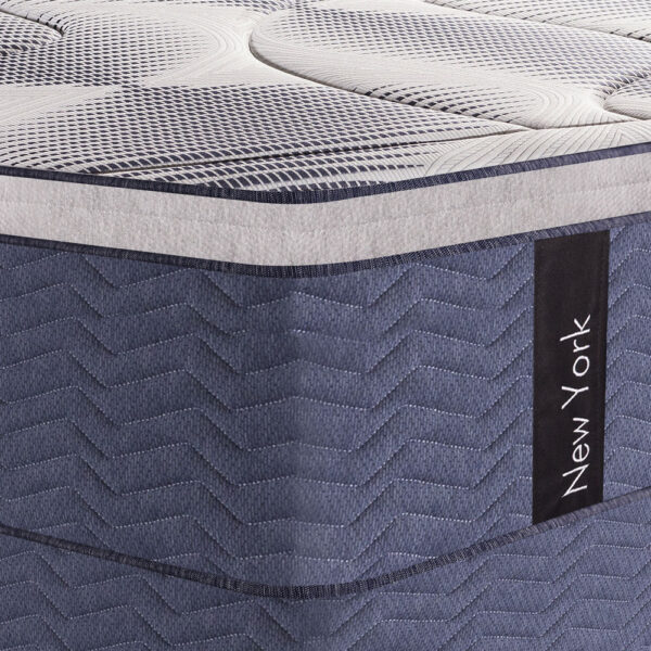 Colchon Serta New York Super King 200x200 de Resortes Pocket con Pillow Inteligente de Espuma Viscoelástica - Imagen 8