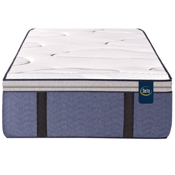 Colchon Serta Pensilvania 1 Plaza y media 100x200 Resortes Pocket y Pillow con Espuma Viscoelástica